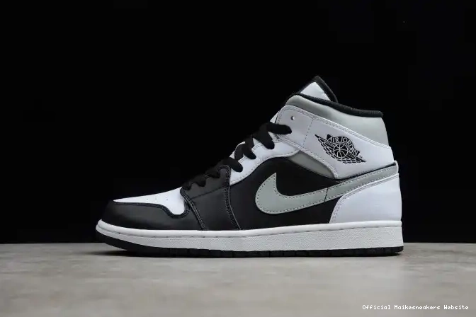 Official Maikesneakers AIR Jordan Mid 554724-073 Shadow White 1 0515